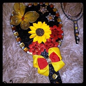 Blinged out Hand Mirrors